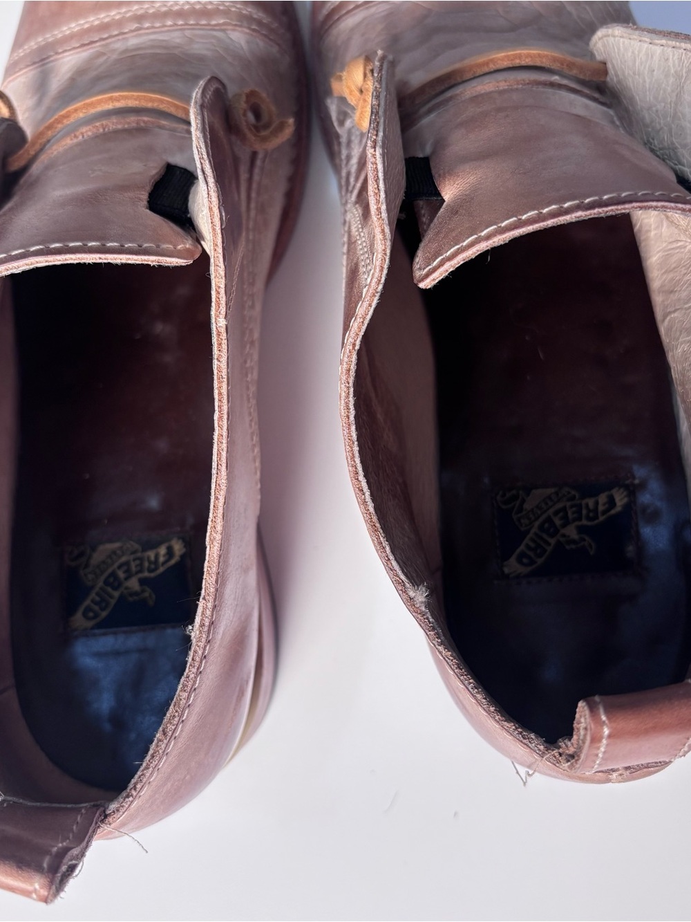 Freebird Mabel Two Tone Textured Leather Loafers Flats Boho-size 9 - Picture 7 of 8